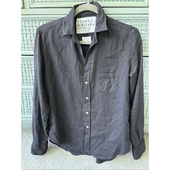 FRANK & EILEEN Eileen Featherweight In Navy, XXS $228 D17 - Picture 2 of 7